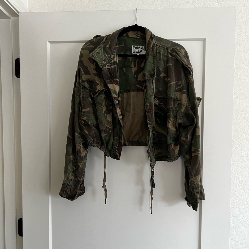 Pam & Gela Army Print Jacket